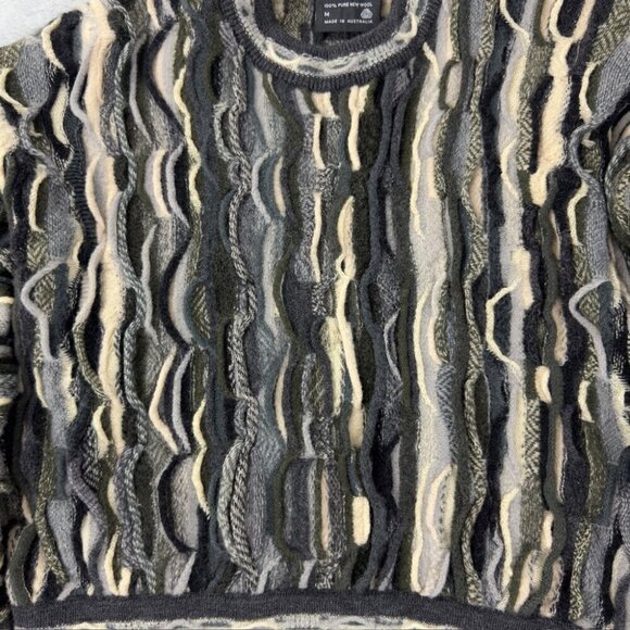 Coogi Australia Knit Grey Wool Sweater Women’s Size M - Picture 3 of 11